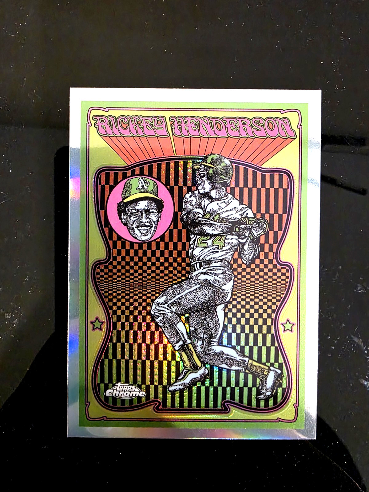 2025 Topps Chrome Rickey Henderson Ultra Violet All Star UV-12