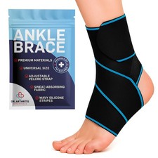 Ankle Brace Support, Blue, Single, Men, Women, Tendonitis, Achilles, Running