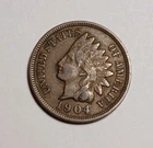 1904 INDIAN HEAD CENT VERY FINE  1C Copper Full Liberty