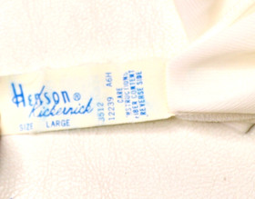 Sz M L Half Slip Henson Kickernick White Nylon Plain Long 37" 1960s