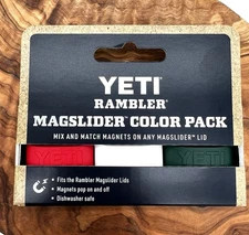 YETI MagSlider Trio Holiday Set Rescue Red, White Black Forest Green Free Ship*