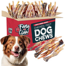 Natural Chicken Feet for Dogs Treats 75 Count Pack Single Ingredient All Natural