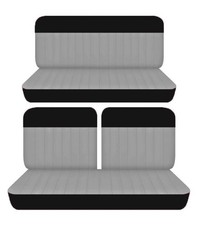 Fits 1949 To 1964 Chevy Bel Air 2door Front 50-50 Top And Rear Bench Seat Covers