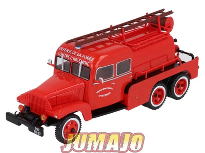 CP132 POMPIERS 1/43 altaya IXO: GMC Double Cabine Service Départemental D'incend - Photo 1/4