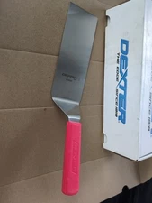 Dexter Russell Basic 31989  Square Edge 8 x 3" Turner, Spatula Red Handle Qty-1 