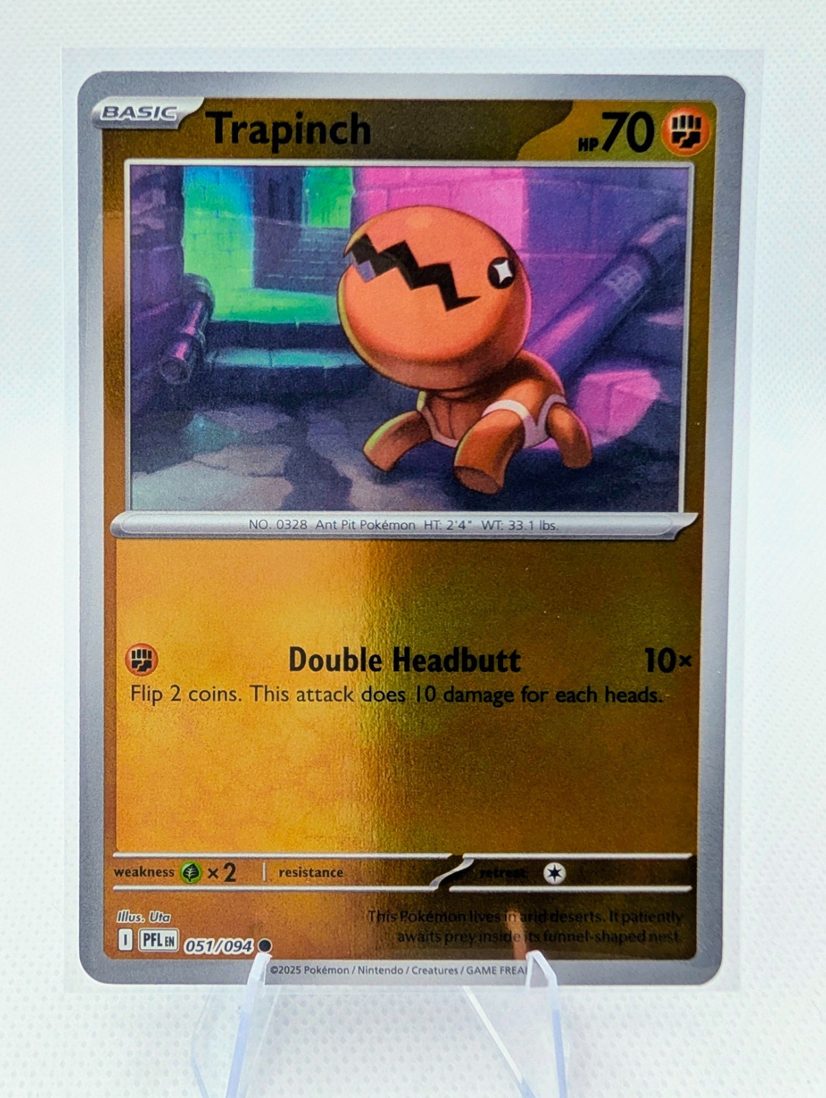 Pokemon - Trapinch - 051/094 - Phantasmal Flames - Reverse Holo