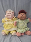 2 VINTAGE Cabbage Patch Kids KOOSAS Pet Doll 1983 Coleco  Cat Cats