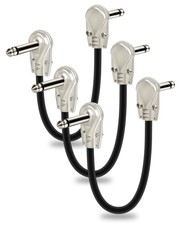 3-Pack Professional Guitar Patch Cables 6 Inch, Noise-Free and Long-Lasting G...