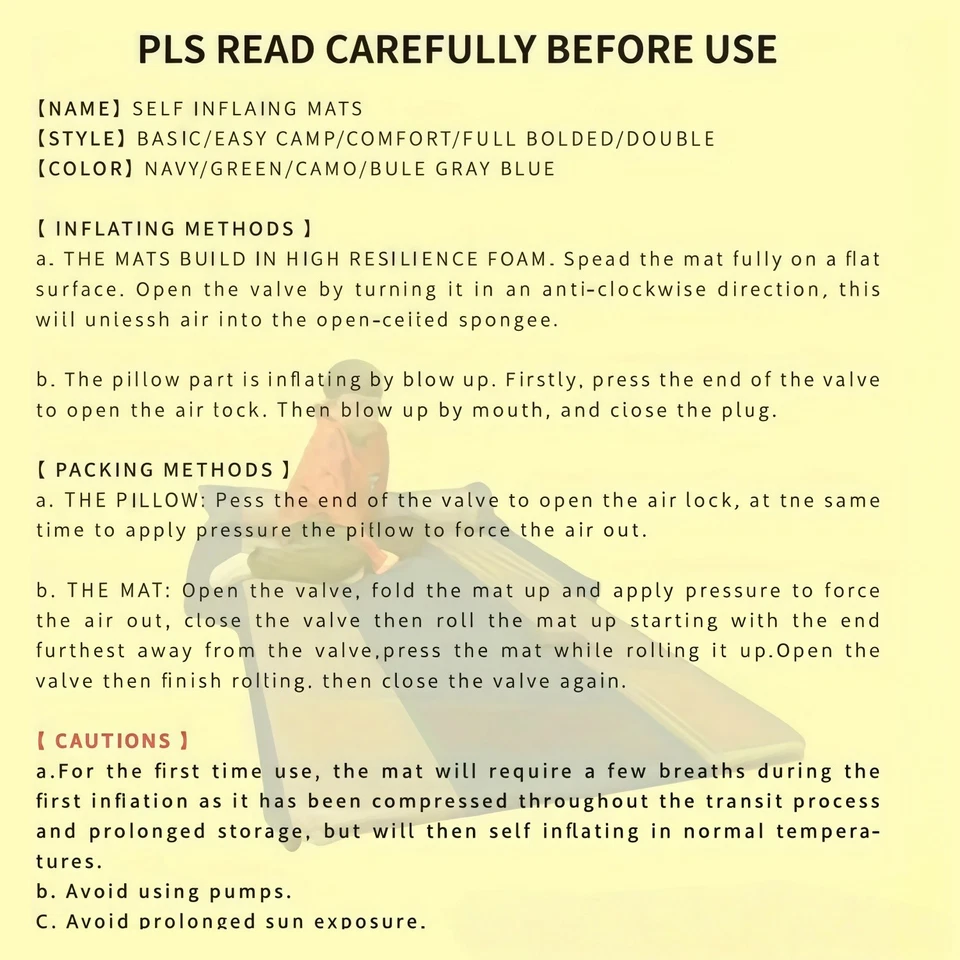 Cama inflable para automóvil hogar al aire libre camping autoconducción tours azul suave y duradero Foto 4 de 4