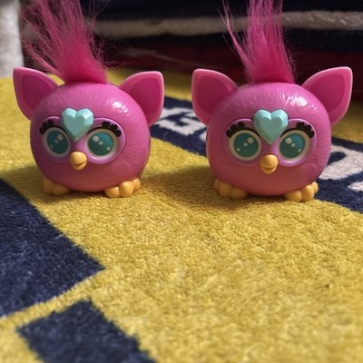 Burger King Kids Toys Classic Hasbro Set Of Two, Two  Laugh Attack Pink Furbies