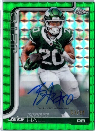 2025 Topps Chrome Breece Hall Chrome Autographs (RAW)