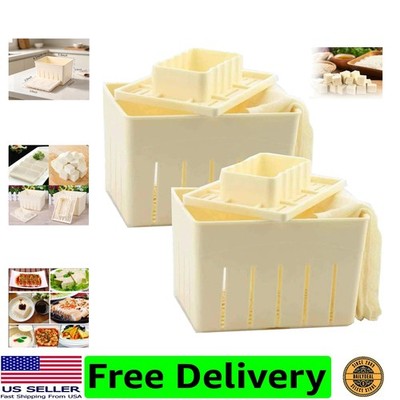 2PCS Food Grade Plastic Tofu Maker Kit with Cheese Cloth