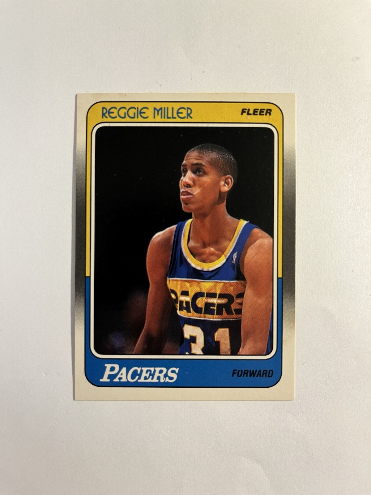 1988-89 Fleer Reggie Miller #57 (RC) Indiana Pacers HOF EX/NM