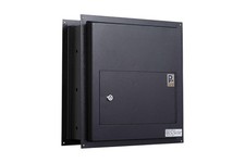 Protex WDS-311-Black Drop Box, Tubular Lock, 12  Slot, Through-Wall, Anti-Fish