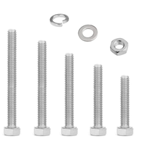 M6 Schrauben Muttern Set,Edelstahl Sechskantschrauben Sortiment