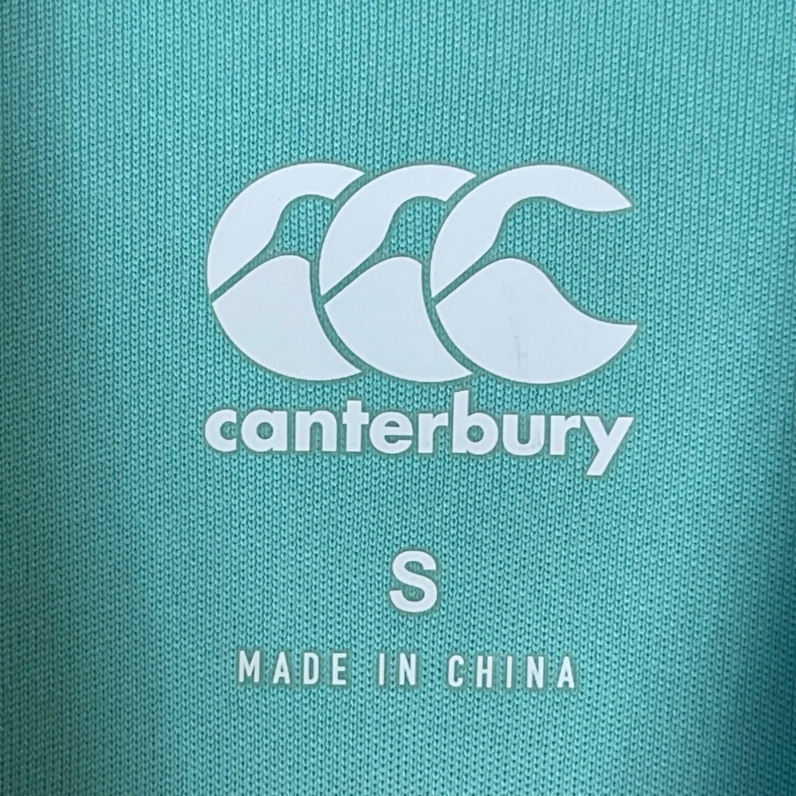 Canterbury Ireland Rugby IRFU Quarter Zip Pullover Shirt Men's Size S Aqua Navy
