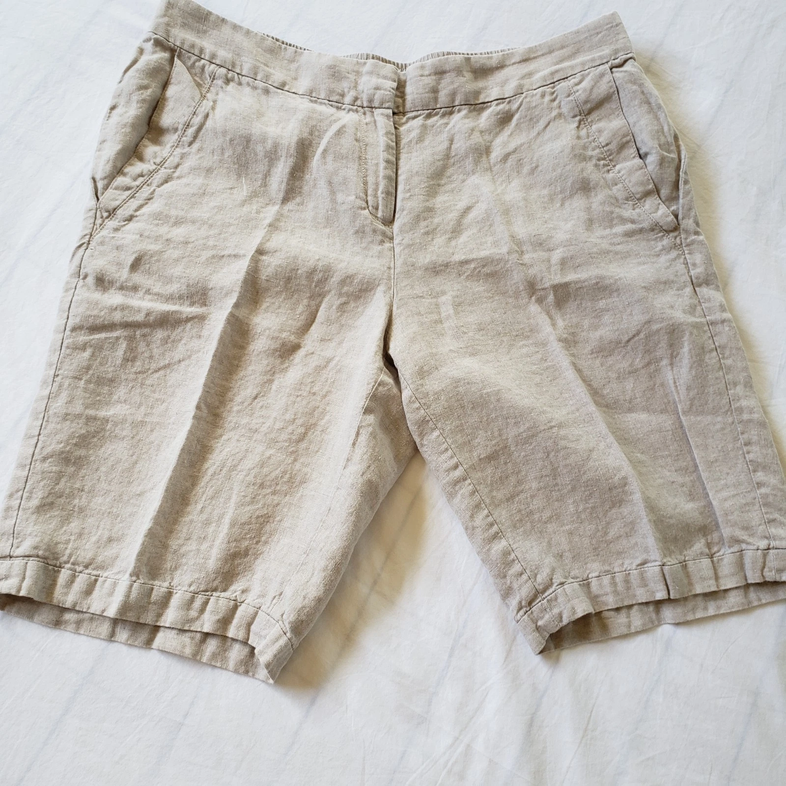 Eileen Fisher Size Medium Casual Shorts Pockets Lightweight 100% Organic Linen
Opens in a new window