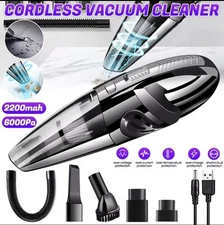 Cordless Handheld Car Vacuum Portable Wet Dry Strong Suction USB Rechargeable XL