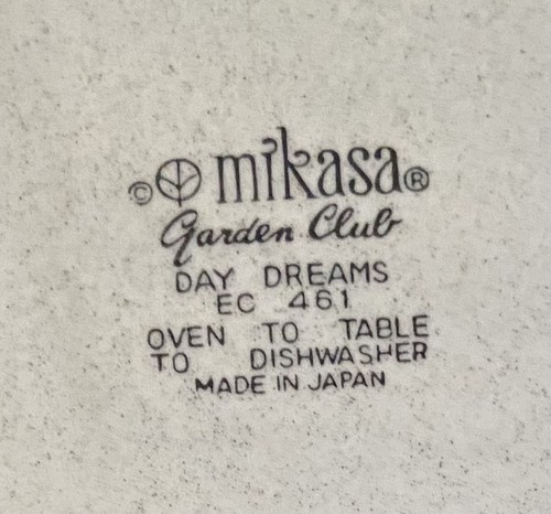 Set Of 5 Mikasa Garden Club Day Dreams 7 7/8” Salad Bread Plates Blue Floral - Picture 5 of 6