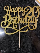 20th Birthday Bundle - Cake Topper, Serviettes, Table Confetti