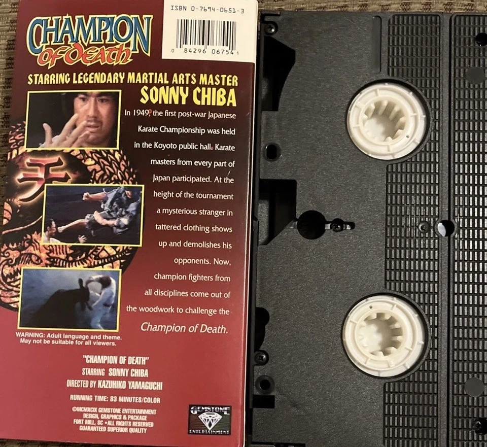 Champion Of Death VHS Sonny Chiba KARATE MASTER Martial Arts Rare - Image 3 of 3