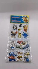 Vintage Puffy Stickers 80s Terrytoons 3D 1 Sheet Pack of 6 Cartoon Sealed NOS