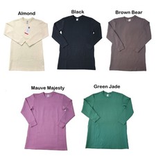 Members Mark Women's Pockets Long Sleeve Crewneck Luxe Dress