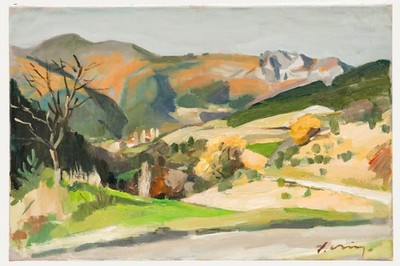 Pieter Oving (1923-2004) - Framed 20th Century Oil, French Hills
