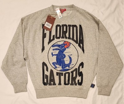 Women's Mitchell Ness Gray Florida Gators Logo Pullover