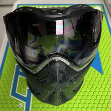 PUSH UNITE PAINTBALL MASK / GOGGLES + CASE- CAMO BLACK + GRADIENT LENS (READ)