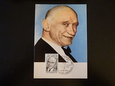 FRANCE PREMIER JOUR FDC N°1827  R.SCHUMAN  0,80+0,20F PARIS & SCY CHAZELLES 1975