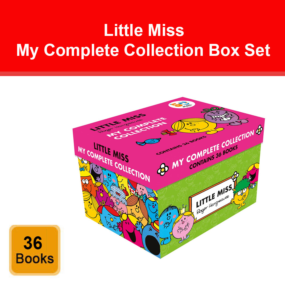 Little Miss: My Complete Collection 36 Books Box Set by Roger Hargreaves Pack