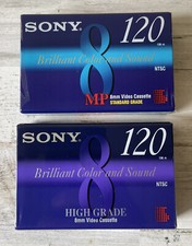 2 Pack SONY 8mm MP/HG 120 Min Brilliant Color and Sound - New/Sealed