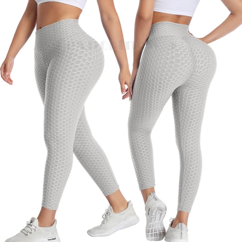 Women Leggings Anti-Cellulite High Waist Push Up Yoga Pants Tik Tok Butt Lift - Picture 8 of 10