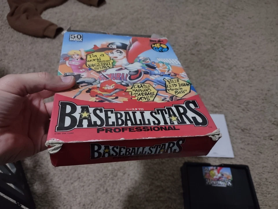 Baseball Stars Professional Neo Geo JPN Authentic - Image 3 of 4
