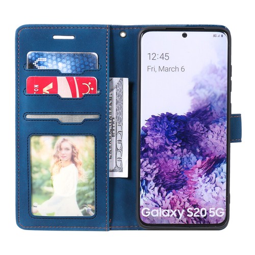 Funda tipo billetera delgada de cuero abatible para teléfono para Samsung S23+ S22 S21 S20+ FE Ultra - Imagen 19 de 29