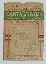 70464 26/ CARTINA CEFALU' - Carta d'Italia TCI - Foglio 50