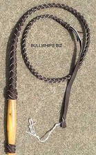 BULLWHIP 4 PLAIT 4 FOOT BROWN