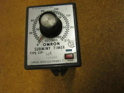 Omron Type STP-NH Subminy Timer 110VAC 0-180 Seconds 