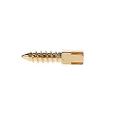 House Brand Dentistry 400027 HSB Gold Plated Screw Posts S6 #6 Short 7.8mm 12/Pk