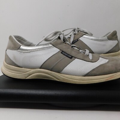 Mephisto Womens Sz US 10 Runoff Air-Jet Gray Silver Leather Shoes UK 