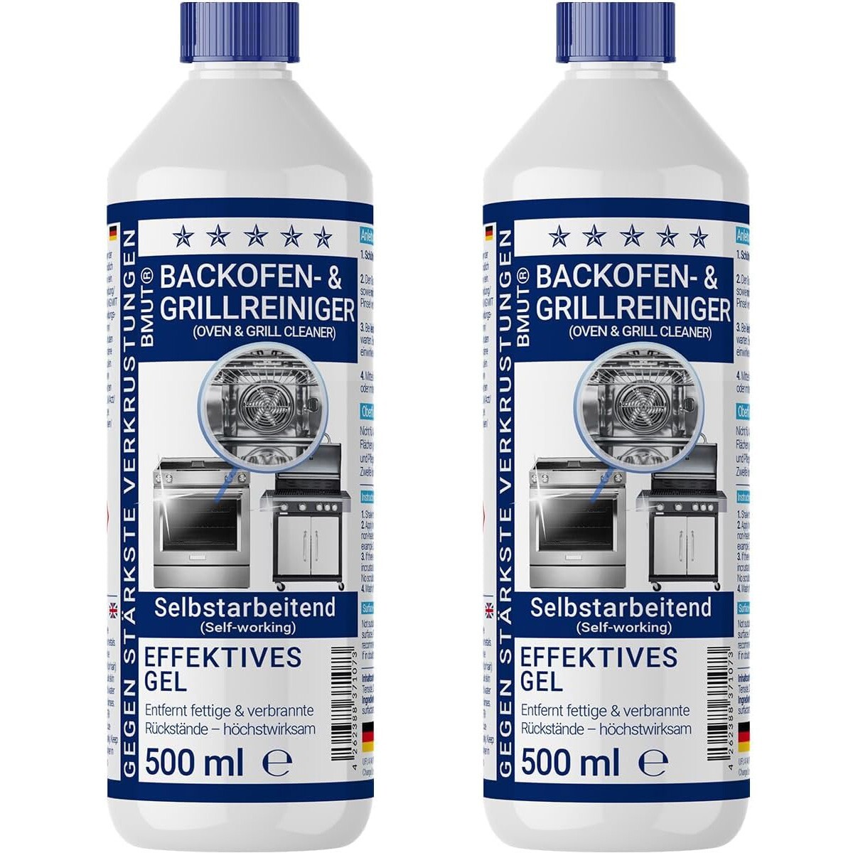 1000ml Backofenreiniger & Ofenreiniger Gel Reiniger – Extra Stark 2x500ml Grill