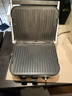 Cuisinart GR-4N TK Grill Griddler Panini Maker Set - Good Working