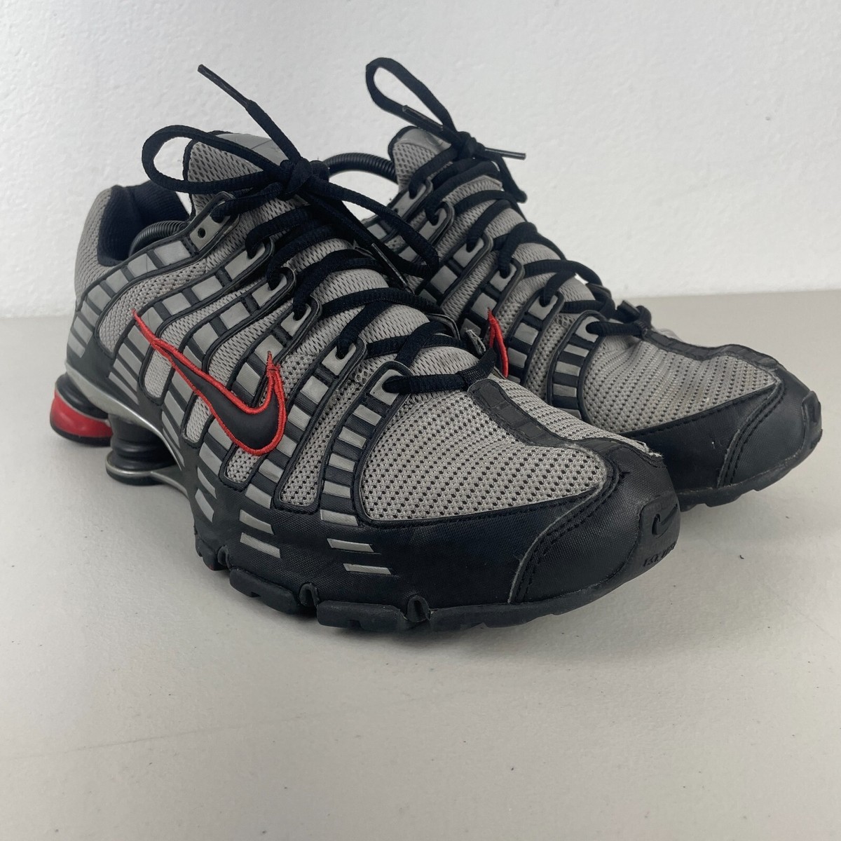 Vintage Nike Shox TL Mens 12 Black Metallic Silver Varsity