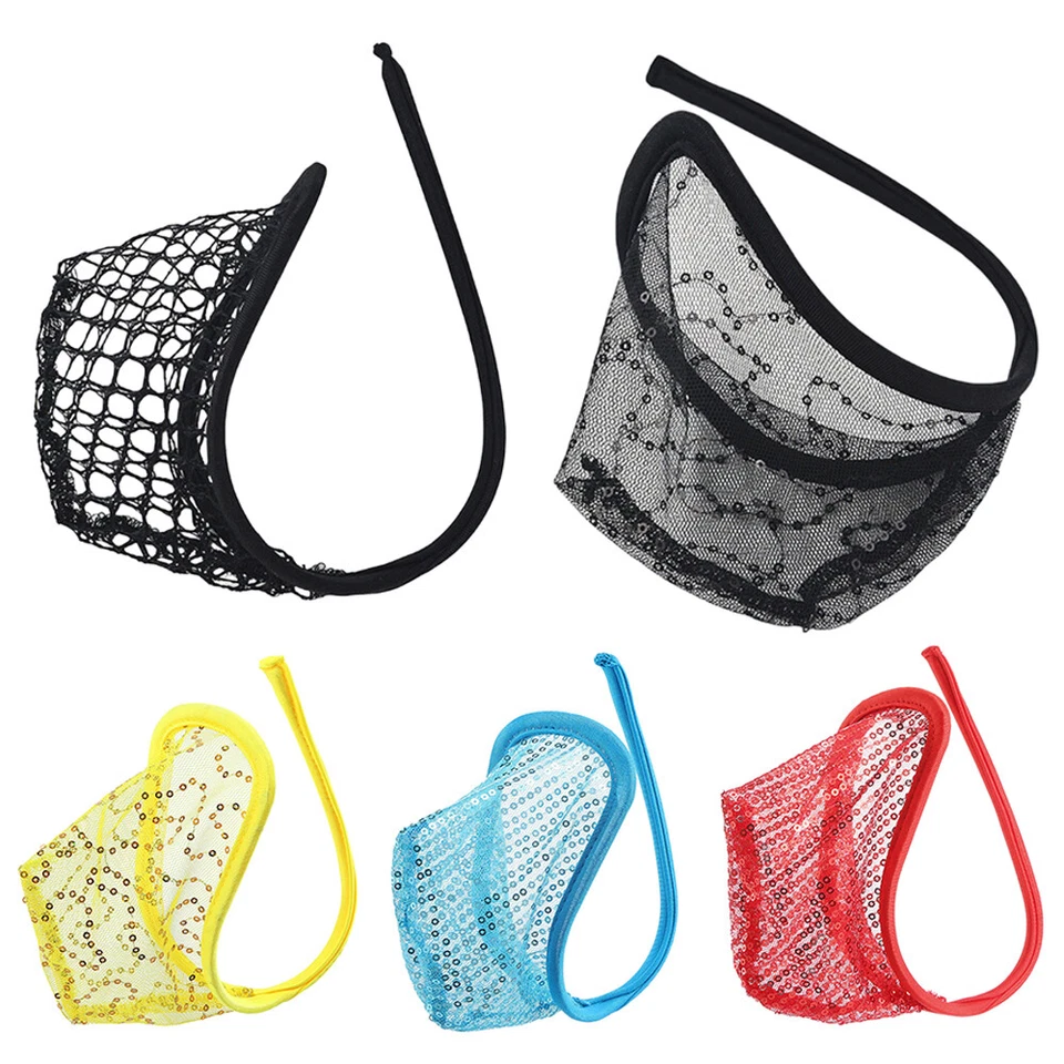 Men's Lingerie Sheer Mesh C-String Briefs Micro Thong Pouch Panties Underpants ↕ - Image 4 of 4