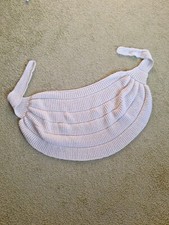 Stola Handarbeit Strick Creme / Elfenbeinfarbig