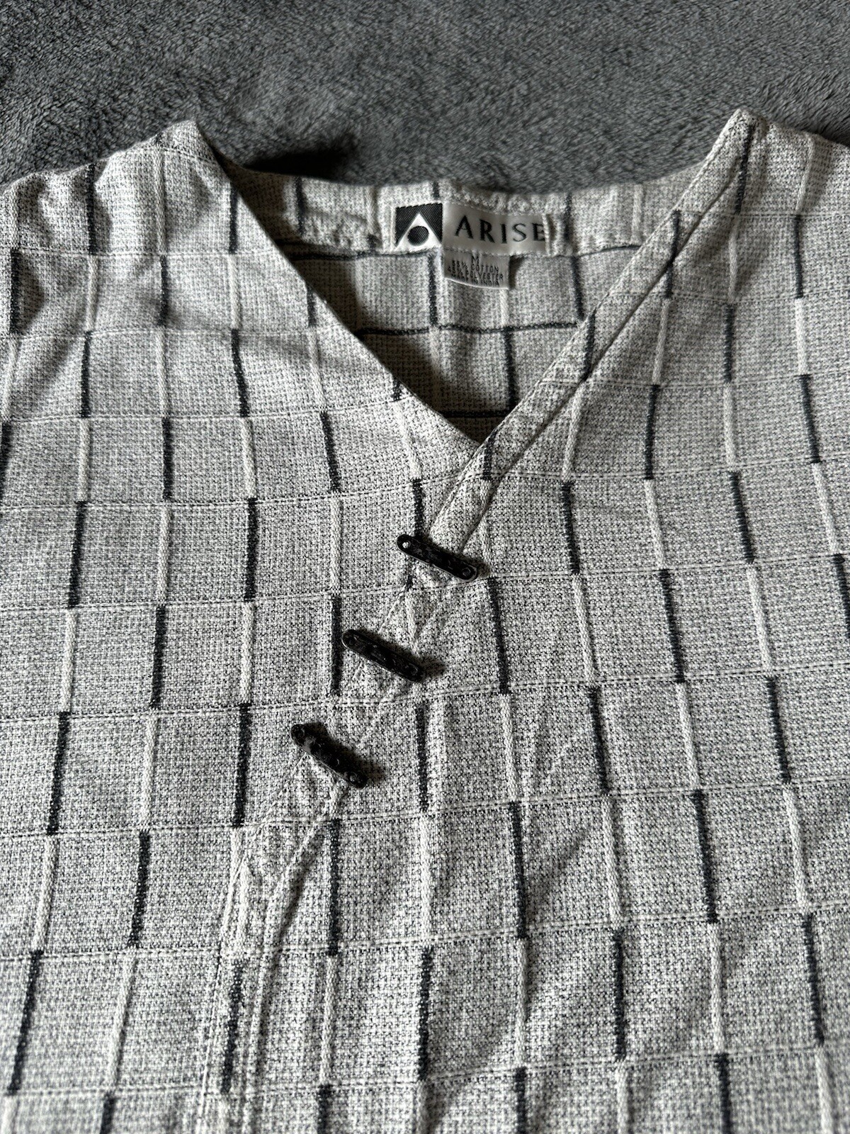 Arise Toggle Buttons M Oversized Patchwork Made I… - image 4