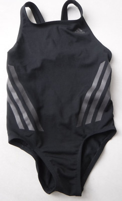 Adidas INFINITEX - Kinder Mädchen Badeanzug Schwarz - Gr. 104 (3-4 J.) neuwertig