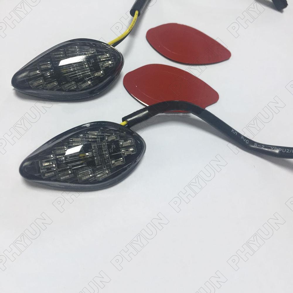ゆん 1 Pair Flush LED Turn Signal amber Lights Blinkers Fits For Honda