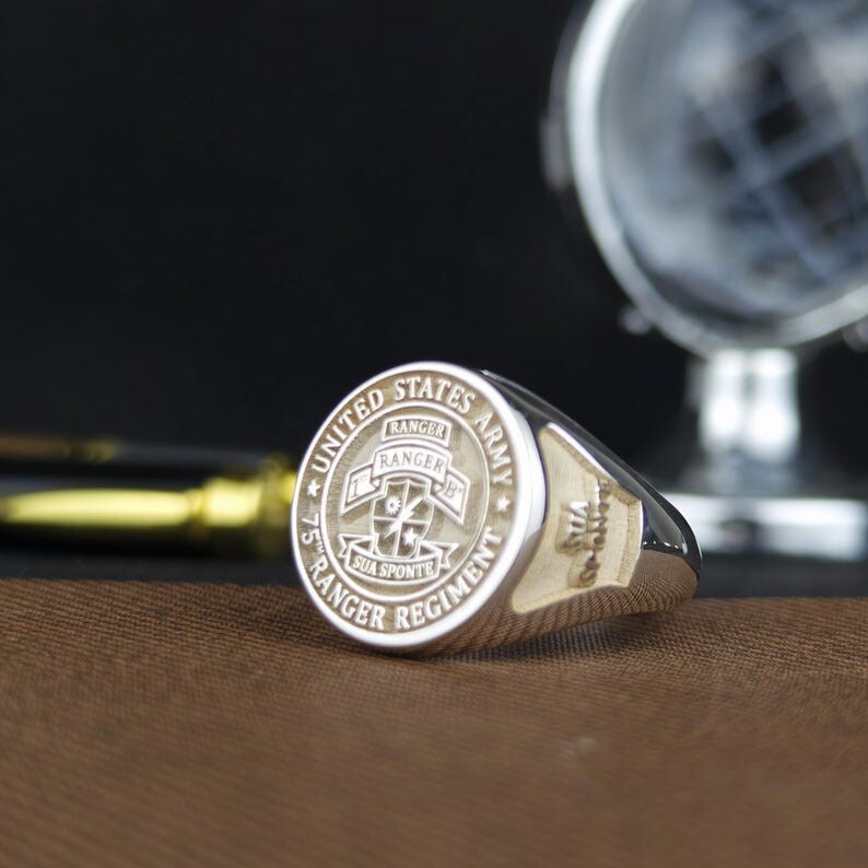 Ranger Rings Custom US Army Ranger Ring Military Graduation Gift 75th Regiment | eBay